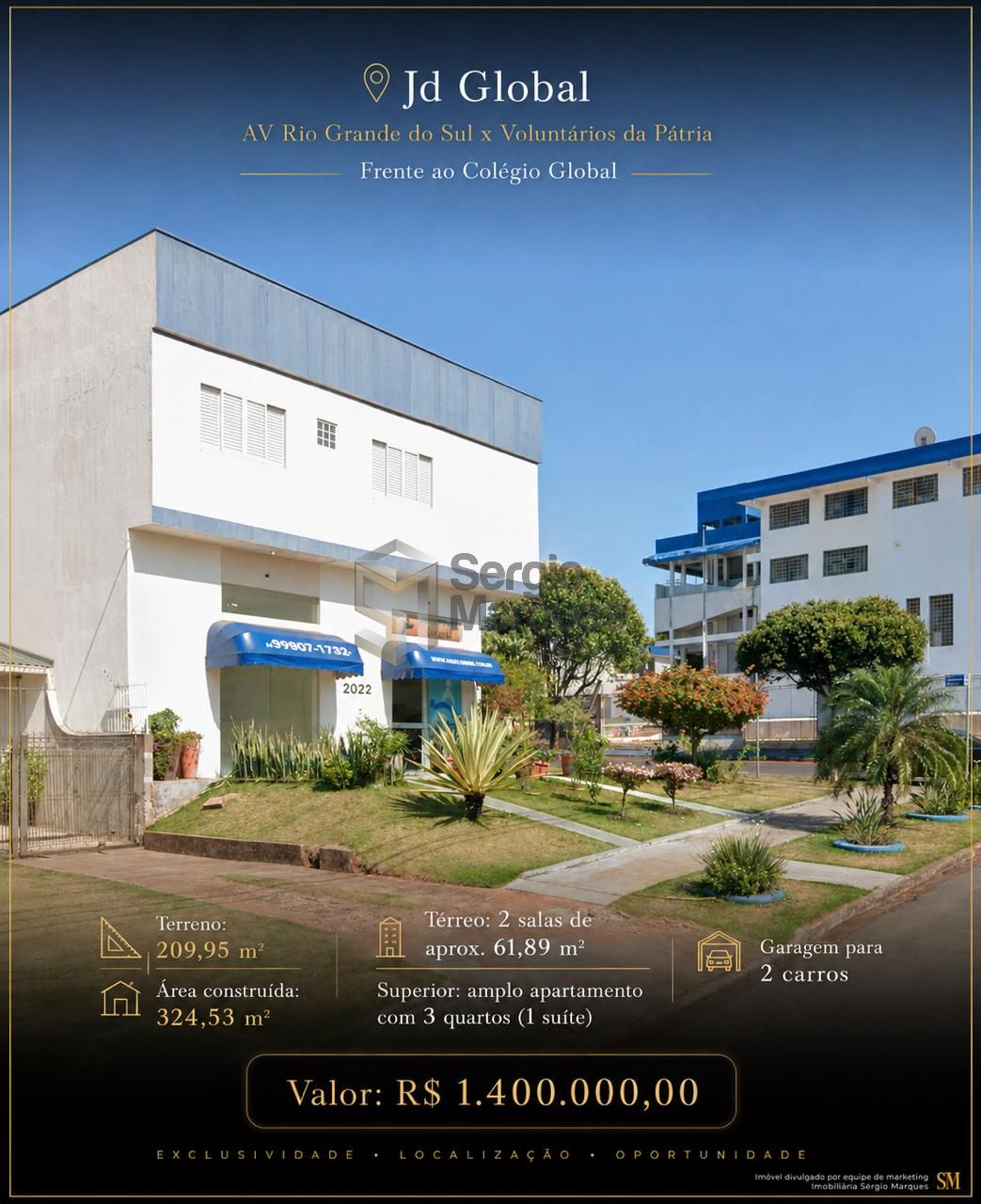 Sobrado à venda - 324m² - Jardim Global, Umuarama-PR — foto 1