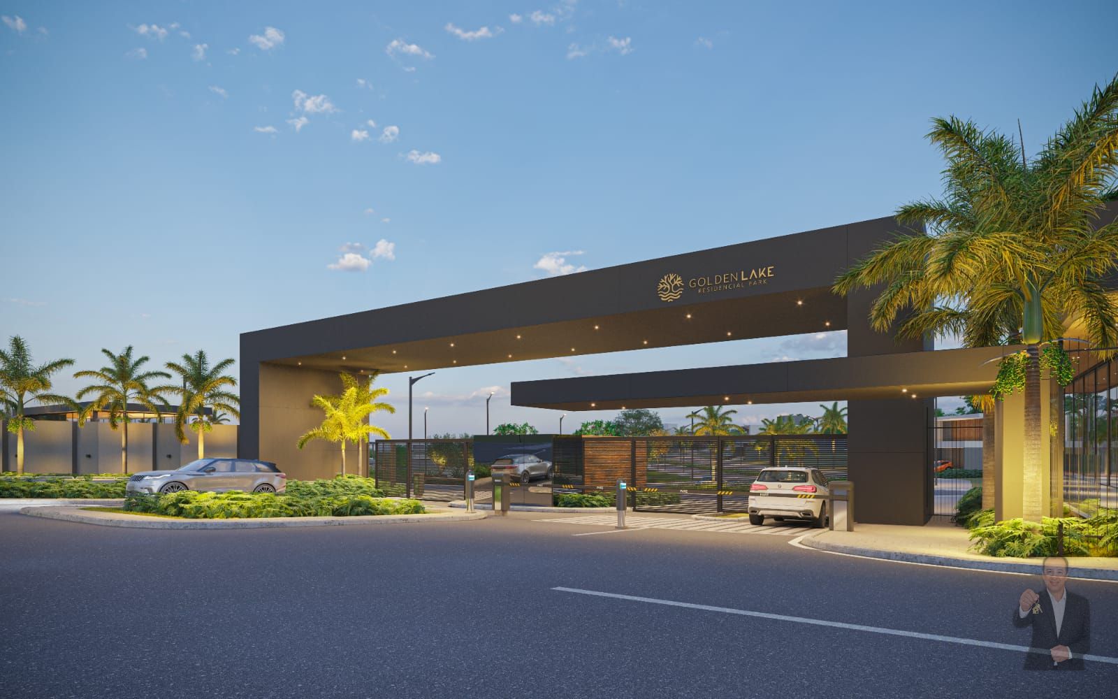 Terreno à venda - 420m² - Condomínio Golden Lake — foto 1