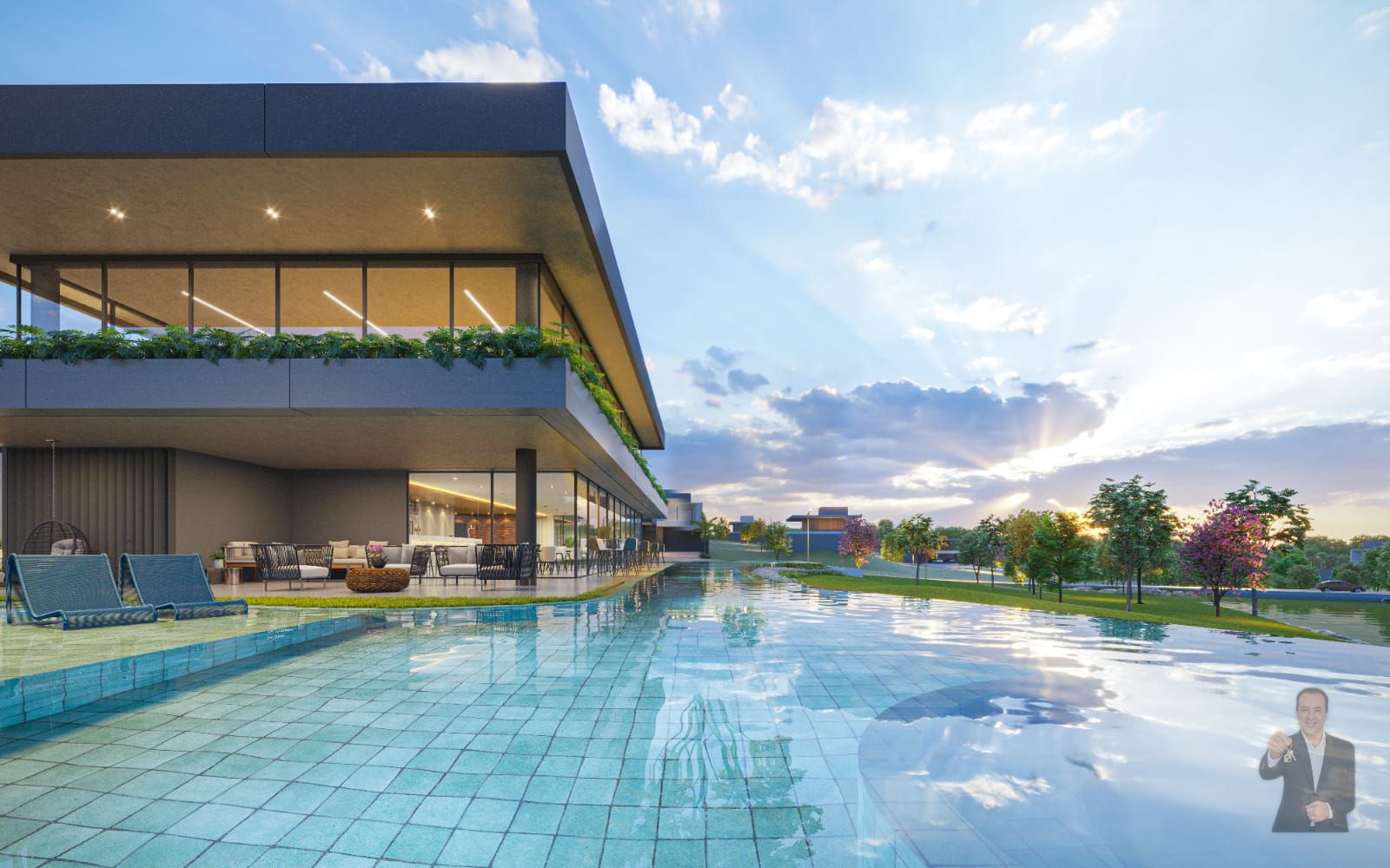 Terreno à venda - 420m² - Condomínio Golden Lake — foto 6