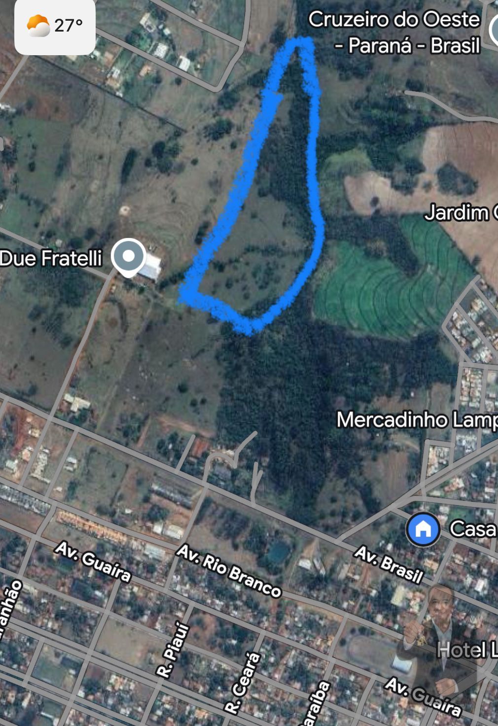 Terreno à venda - 10000m² - Avenida Brasil - Cruzeiro do Oeste - PR — foto 1