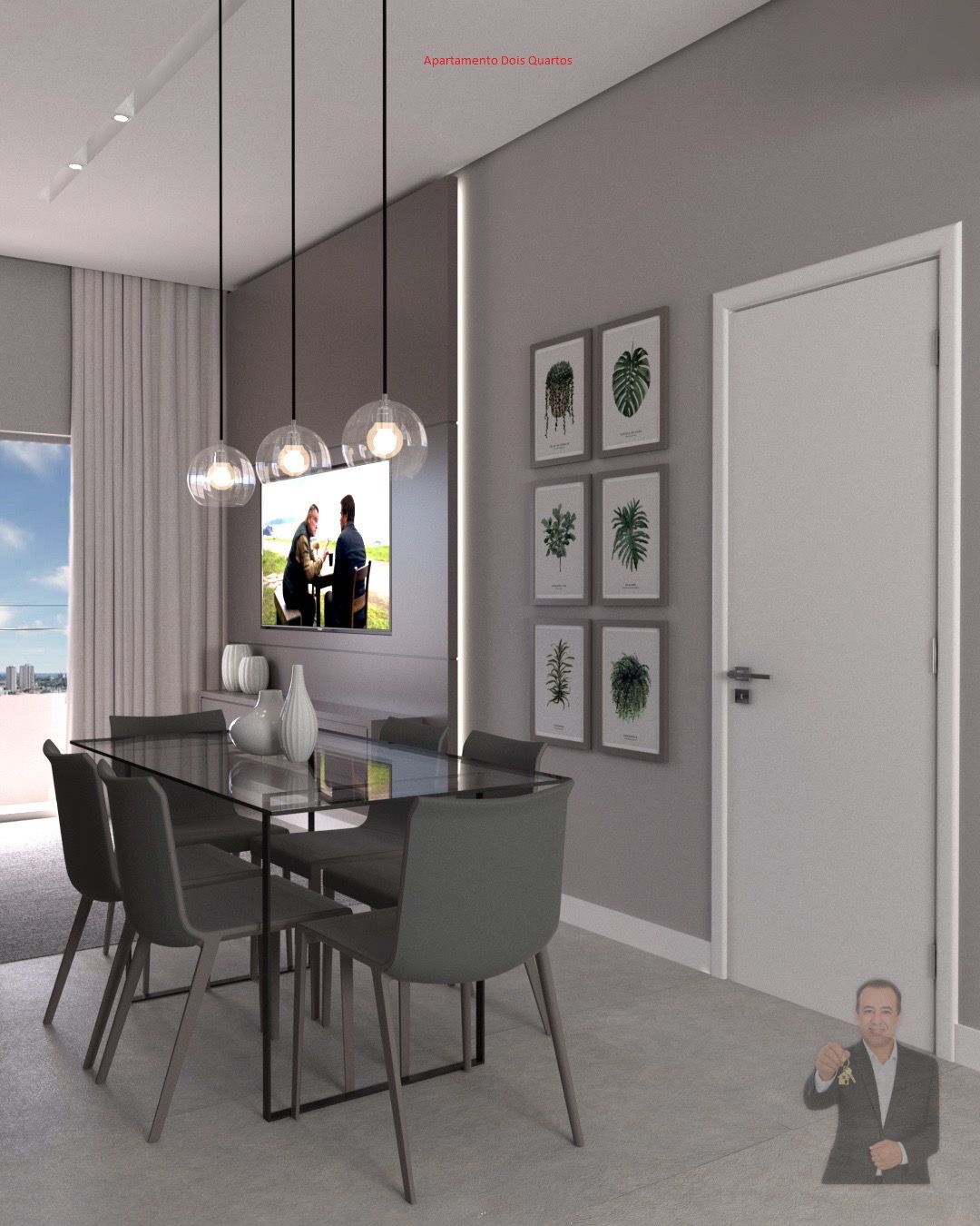 Apartamento à venda - 66.4m² - 2 Quartos - Zona III — foto 4