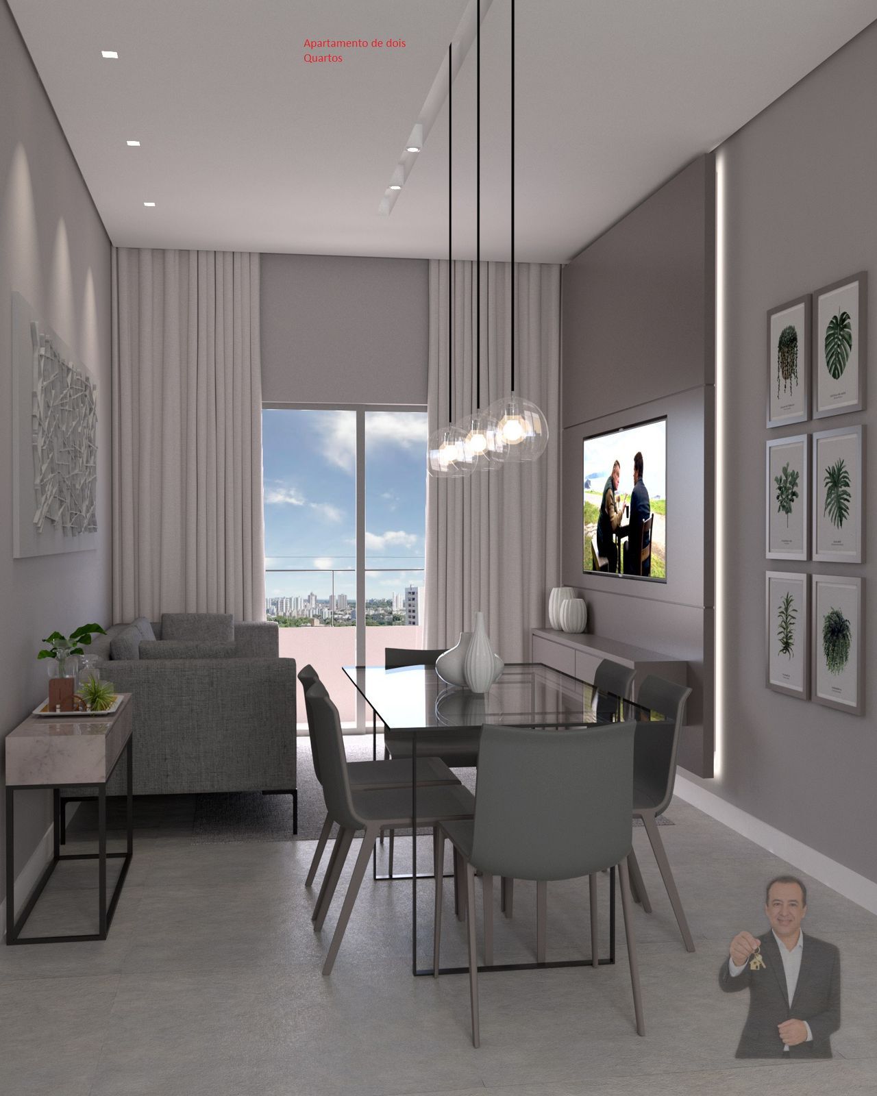 Apartamento à venda - 66.4m² - 2 Quartos - Zona III — foto 6
