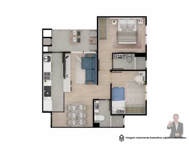 Apartamento à venda - 54m² - Porto Madero - Umuarama — foto 20