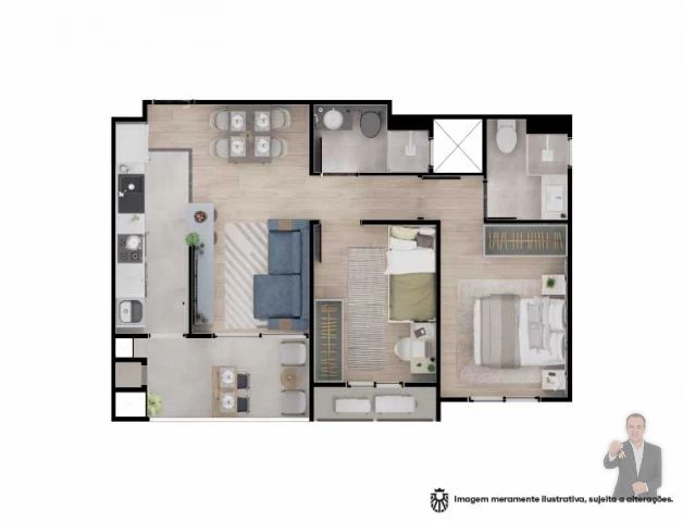 Apartamento à venda - 54m² - Porto Madero - Umuarama — foto 21